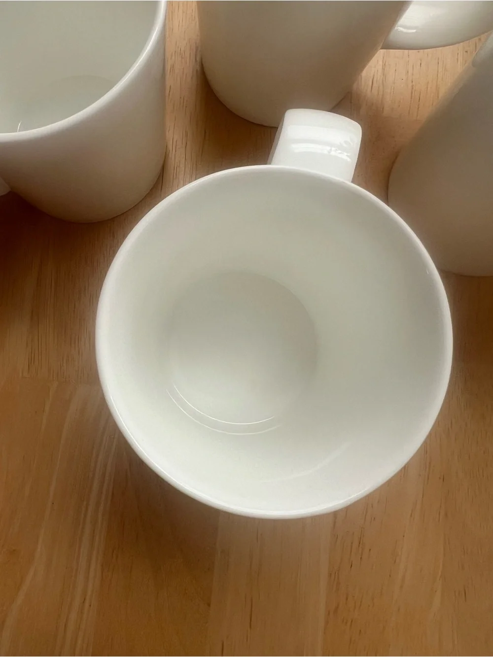 Crate & Barrel Bennet Coffee Mug - Bone China - Set of 4